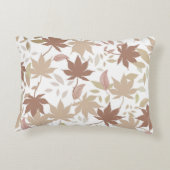 ボ素朴タニカルメープル離れパターンコージー秋 アクセントクッション (裏面)