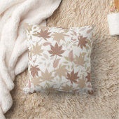 ボ素朴タニカルメープル離れパターンコージー秋 クッション (ブランケット)