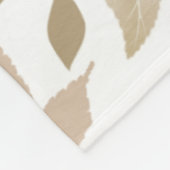 ボ素朴タニカルメープル離れパターンコージー秋 フリースブランケット (角)