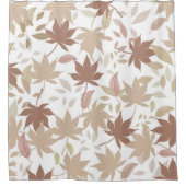 ボ素朴タニカルメ離れルパターン秋秋 シャワーカーテン (正面)