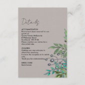 ボ素朴タニク淡い色のレー結婚の詳細 エンクロージャーカード (正面)