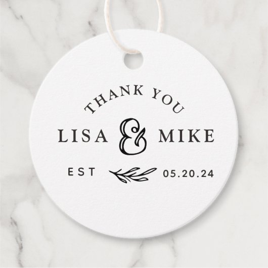 ボ素朴タニ結婚カルブライダルシャワー フェイバータグ (正面)