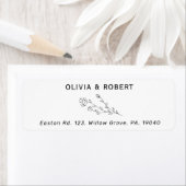 ボ素朴タニ結婚カル差出人住所ラベル ラベル (インサイチュ)