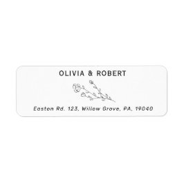 ボ素朴タニ結婚カル差出人住所ラベル ラベル