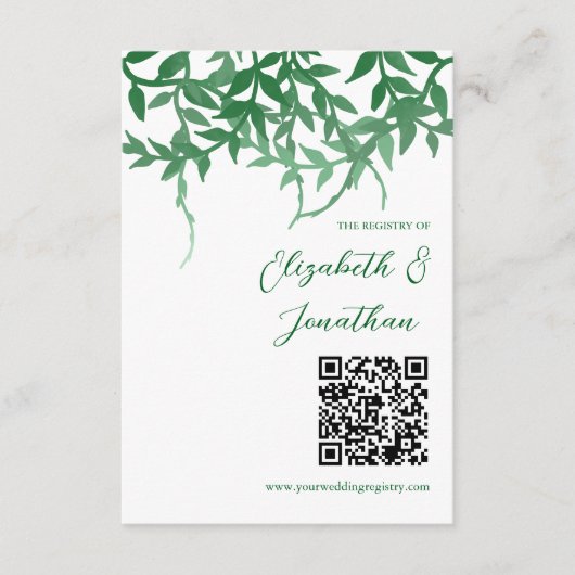 ボ素朴タ離れン結婚登録簿 エンクロージャーカード (正面)