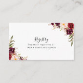 ボ素朴ホカラフルフローラ結婚ギフト原簿 エンクロージャーカード (正面)