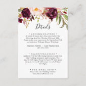 ボ素朴ホカラフルフローラ結婚詳細 エンクロージャーカード (正面)