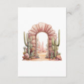 ボ素朴ホフローラウェスタン結婚ズゲスト詳細 エンクロージャーカード (裏面)