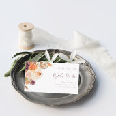 ボ素朴ホフローラ共有Aレシピブライダルシャワー エンクロージャーカード