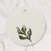 ボ素朴ホレトロアーチグリーンボタニカル結婚ズ フェイバータグ (裏面)