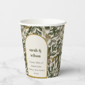 ボ素朴ホレトロアーチグリーンボタニカル結婚ズ 紙コップ