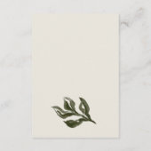 ボ素朴ホレトログリーンボタニカル結婚詳細 エンクロージャーカード (裏面)