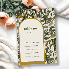 ボ素朴ホレトログリーンボ結婚タニカル テーブルナンバー