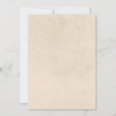 ボ素朴ホ秋フローラフレームブライダルシャワー 招待状 (裏面)