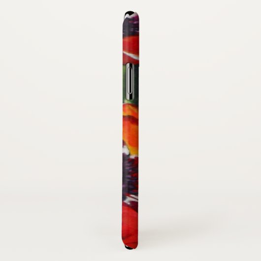 ボ絵を描タニカルフローラオレンジオリエンタルポピー Case-Mate iPhoneケース (裏面/右)