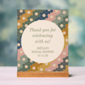 ボ自然ホヴィンテージカスタムブライダルシャワーありがとう アクリルサイン (ニュートラル)