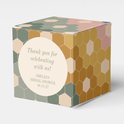 ボ自然ホヴィンテージカスタムブライダルシャワーありがとう フェイバーボックス (正面サイド)