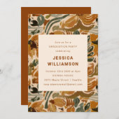 ボ自然ホ植物学エレガント卒業会 招待状 (正面/裏面)