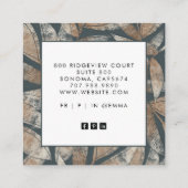 ボ自然ホ離れ スクエア名刺 (裏面)