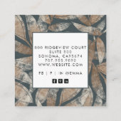 ボ自然ホ離れ スクエア名刺 (裏面)