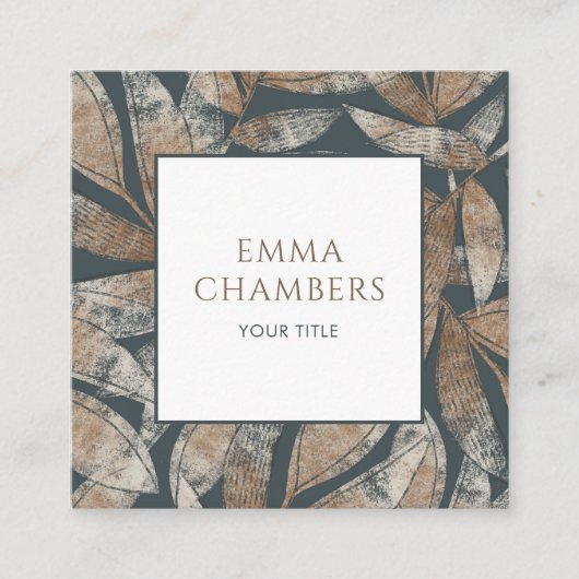 ボ自然ホ離れ スクエア名刺 (正面)