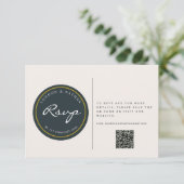 ボ鮮やかタニカル結婚フローラのQRコード 出欠カード (スタンド正面)