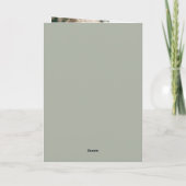 ボ鮮やかタニカル開花フローラ結婚式招待状 招待状 (裏面)