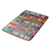 ボ鮮やかホストライプ：折衷繊維芸術 バスマット (アングル)