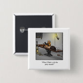 「ポおもしろいティマウス」ボタン 缶バッジ (正面&裏面)