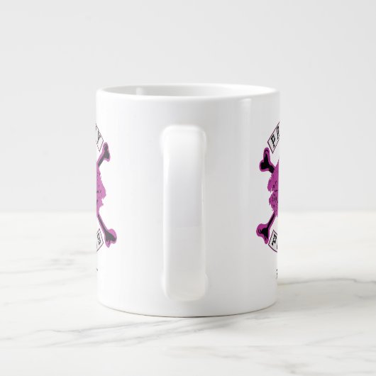 ポアかわいらしンズのロゴ ジャンボコーヒーマグカップ (裏面)