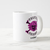 ポアかわいらしンズのロゴ ジャンボコーヒーマグカップ (正面右)