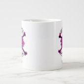 ポアかわいらしンズのロゴ ジャンボコーヒーマグカップ (正面)