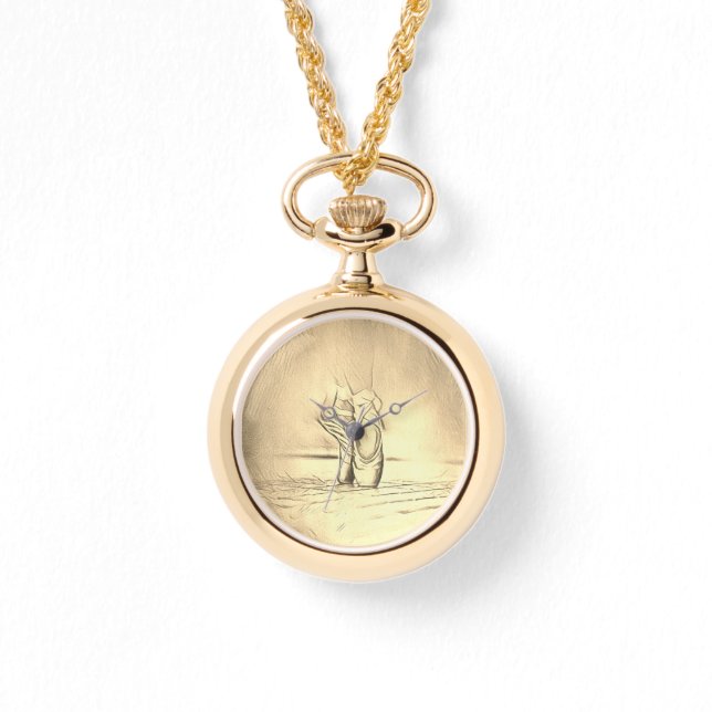 ポアクラシカルントのバレエ靴 腕時計 (正面)