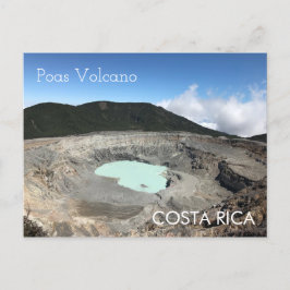 ポアス火山、コスタリカ葉書 ポストカード