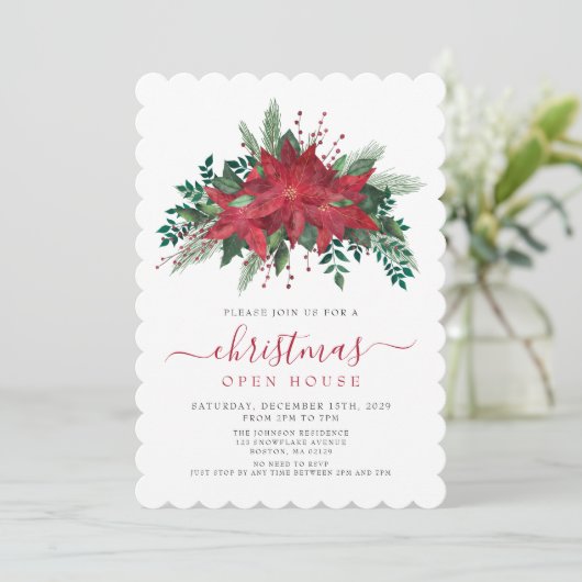 ポアセエレガントチアクリスマスオープンハウス 招待状 (スタンド正面)