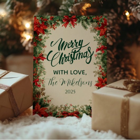 ポアセ素朴チアパインクリスマスパーティー シーズンカード