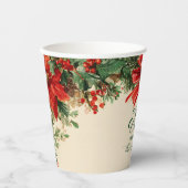 ポアセ素朴チアパインクリスマスパーティー 紙コップ (正面)