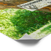 ポアソンウッドツリー警告標識 ポスター (角)