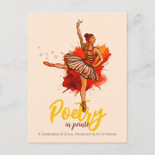 ポアンテの詩 | バレエ発表会 ポストカード (正面)