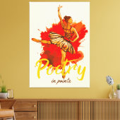 ポアンテの詩 – Ballerina エレガント Art for Dance キャンバスプリント (インサイチュ (リビング))