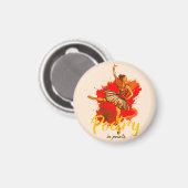 ポアンテの詩 – Ballerina エレガント Art for Dance マグネット (正面/裏面)