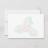 ポア ホリー リーブス クリスマス オーダーメイド モノグラム ノートカード (裏面)