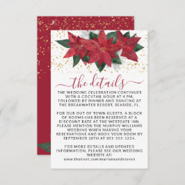 ポイエレガントンセチア・クリス結婚マス詳細 エンクロージャーカード