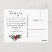 ポイエレガントンセ結婚ッティアの水彩 ポストカード (裏面)