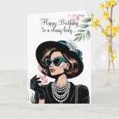 ポイズド シック ノワール 誕生日 カード (黄色い花)