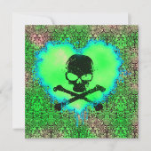 ポイズンエレガントスウィート16ゴシック誕生日 招待状 (正面)