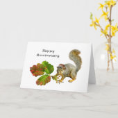 ポイズンオーク記念日カード付きリス カード (黄色い花)