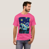 ポイズンダーツカエル星空絵を描夜 Tシャツ (正面フル)