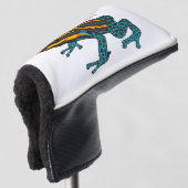 ポイズンダーツカエル漫画イラストレーション ゴルフヘッドカバー (3/4 正面)