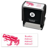 ポイズンダーツカエル漫画イラストレーション セルフインキングスタンプ (インサイチュ)